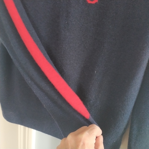 Juicy Couture Black Label Italian Cashmere Striped Sleeve  JUICY Sweater S - Picture 6 of 15